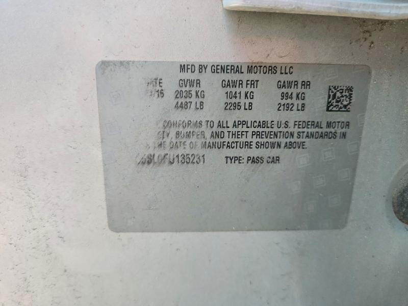 Aukcja sprzedaży 2015 Chevrolet Malibu, vin: 1G11C5SL9FU135231, numer aukcji: 69458256
