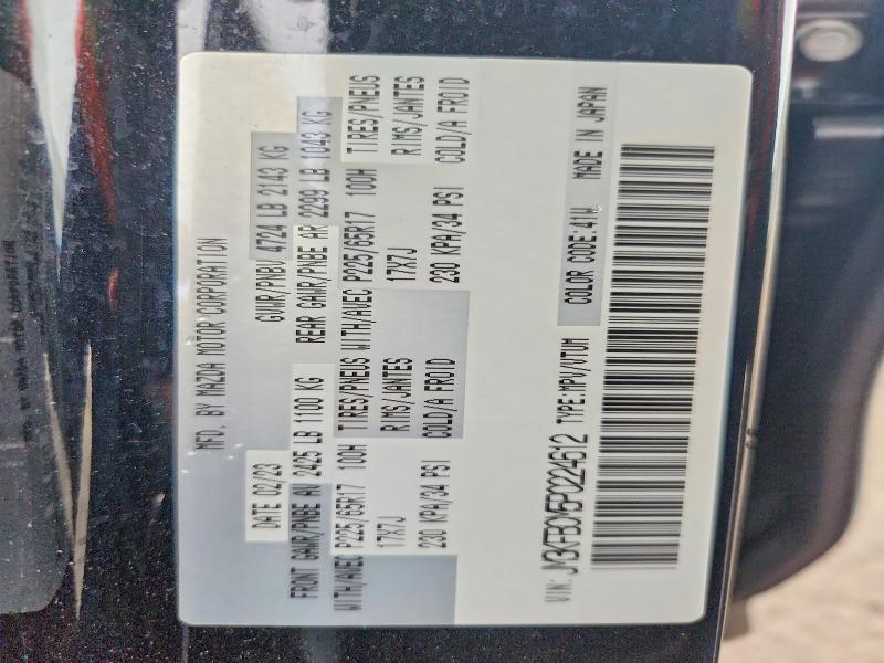 Продаж на аукціоні авто 2023 Mazda Cx-5, vin: JM3KFBCM5P0224612, номер лоту: 68069276