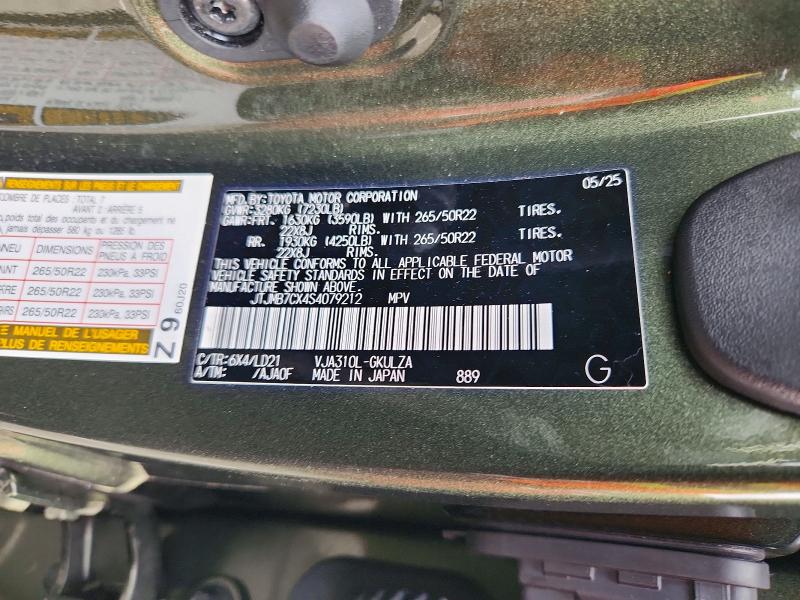 Продаж на аукціоні авто 2025 Lexus Lx 600, vin: JTJMB7CX4S4079212, номер лоту: 68623246