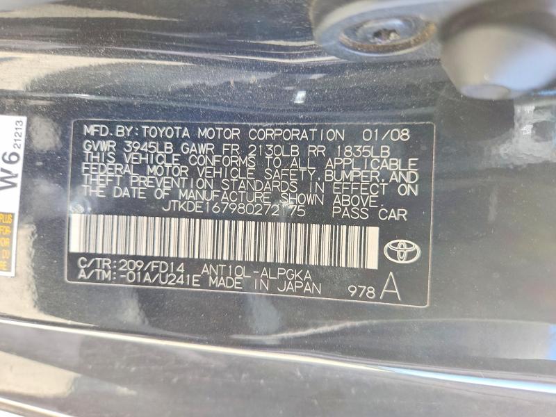 Продаж на аукціоні авто 2008 Scion Tc, vin: JTKDE167980272175, номер лоту: 70489326