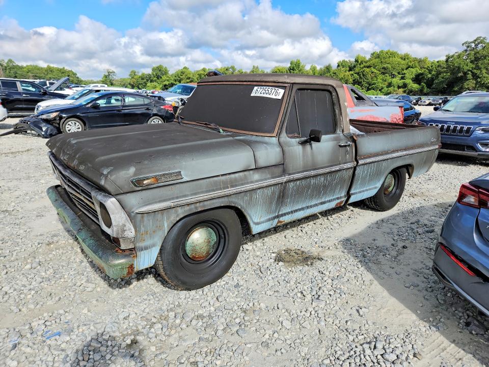 Продаж на аукціоні авто 1968 Ford F100, vin: F10YLC72676, номер лоту: 67255376