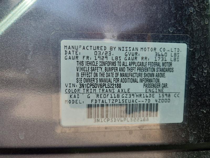 Продажа на аукционе авто 2023 Nissan Kicks, vin: 3N1CP5DV6PL522188, номер лота: 67208366
