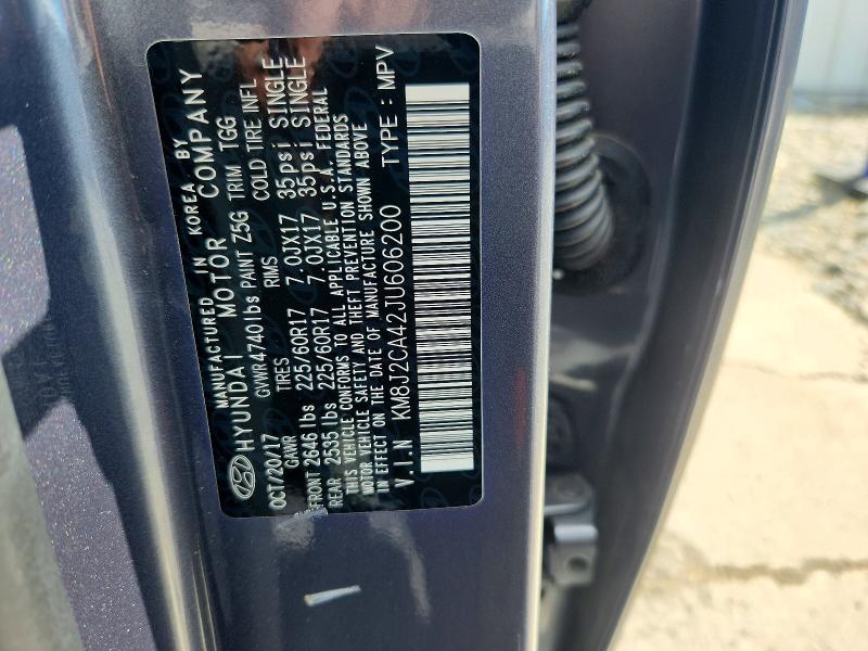 Продажа на аукционе авто 2018 Hyundai Tucson, vin: KM8J2CA42JU606200, номер лота: 70181476