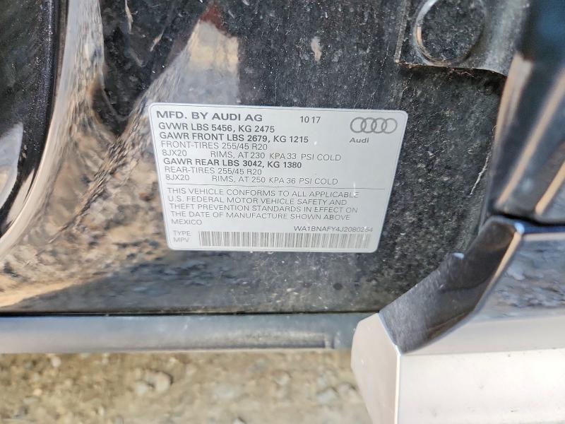 Продажа на аукционе авто 2018 Audi Q5, vin: WA1BNAFY4J2080254, номер лота: 67874316