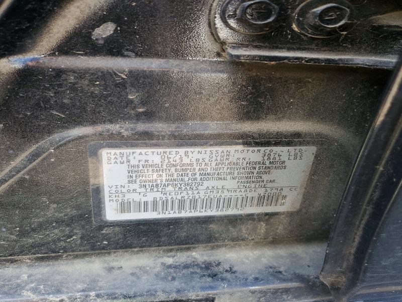 Продажа на аукционе авто 2019 Nissan Sentra, vin: 3N1AB7AP6KY382792, номер лота: 68926046
