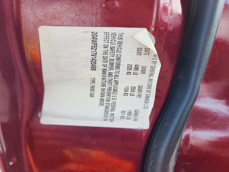 Продажа на аукционе авто 1997 Buick Regal, vin: 2G4WF5217V1420499, номер лота: 70144266