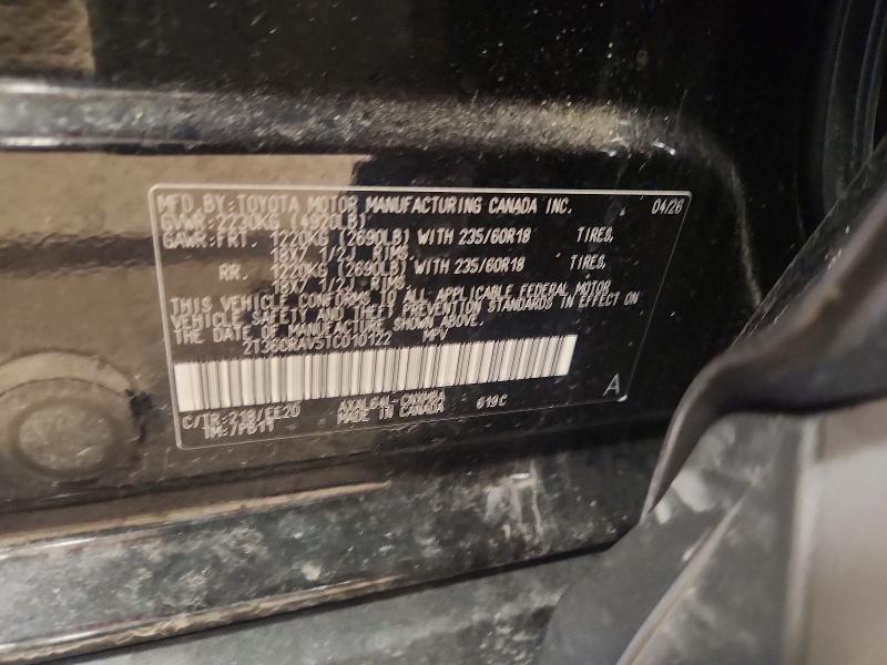 Aukcja sprzedaży 2026 Toyota Rav4, vin: 2T36CRAV5TC010122, numer aukcji: 67987206