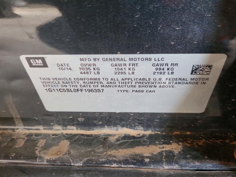 Продаж на аукціоні авто 2015 Chevrolet Malibu, vin: 1G11C5SL0FF196357, номер лоту: 69450616