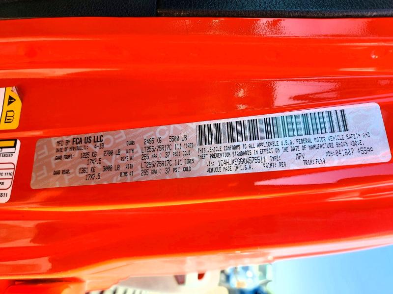 68365926 :رقم المزاد ، 1C4HJXEG6KW575511 vin ، 2019 Jeep Wrangler Unlimited مزاد بيع