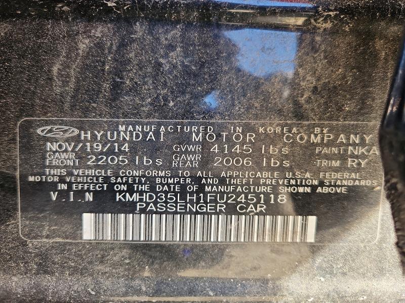 Aukcja sprzedaży 2015 Hyundai Elantra Gt, vin: KMHD35LH1FU245118, numer aukcji: 67697806