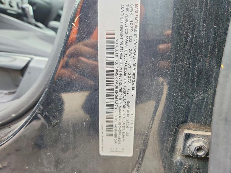 Aukcja sprzedaży 2011 Volkswagen Jetta, vin: 3VW2K7AJ8BM063279, numer aukcji: 68041776
