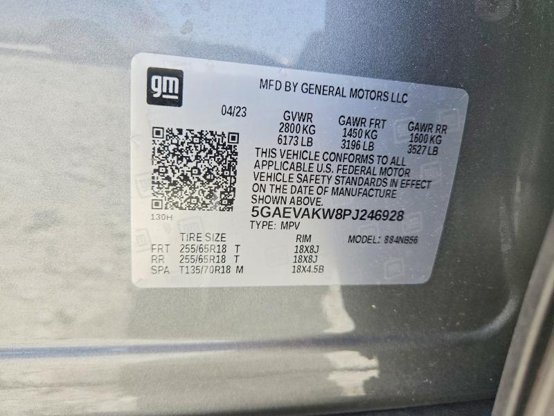 Продаж на аукціоні авто 2023 Buick Enclave, vin: 5GAEVAKW8PJ246928, номер лоту: 69095676