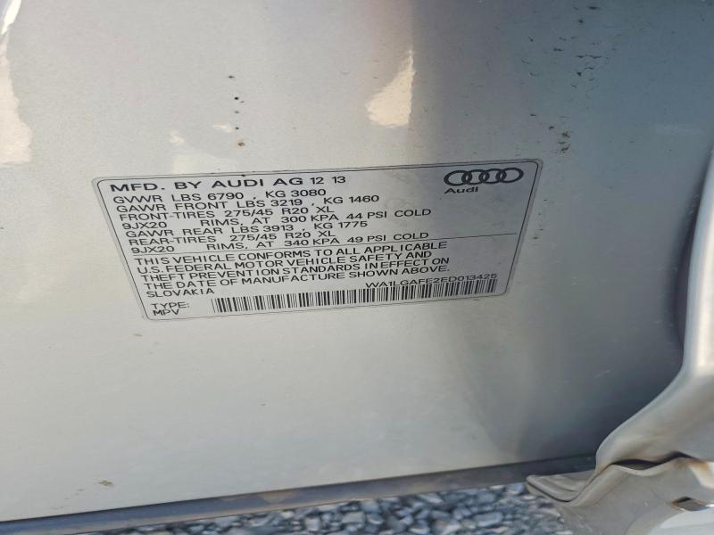 Aukcja sprzedaży 2014 Audi Q7, vin: WA1LGAFE2ED013425, numer aukcji: 66771476