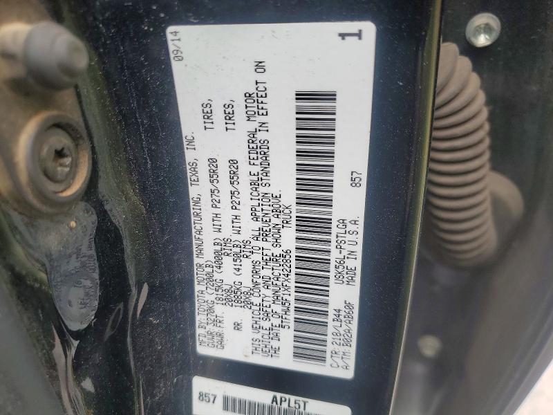 Продажа на аукционе авто 2015 Toyota Tundra, vin: 5TFHW5F1XFX422856, номер лота: 70205126