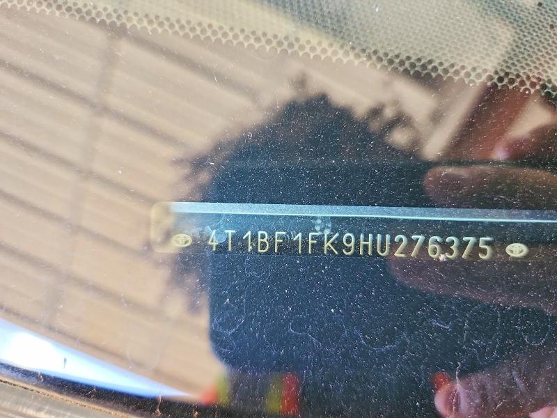 Aukcja sprzedaży 2017 Toyota Camry, vin: 4T1BF1FK9HU276375, numer aukcji: 68506216