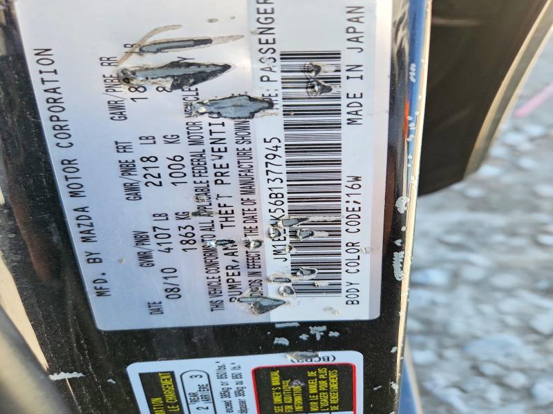 Aukcja sprzedaży 2011 Mazda 3, vin: JM1BL1K56B1377945, numer aukcji: 67482306