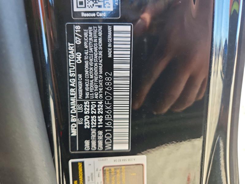 Aukcja sprzedaży 2019 Mercedes-benz E, vin: WDD1J6JB6KF076882, numer aukcji: 70827926