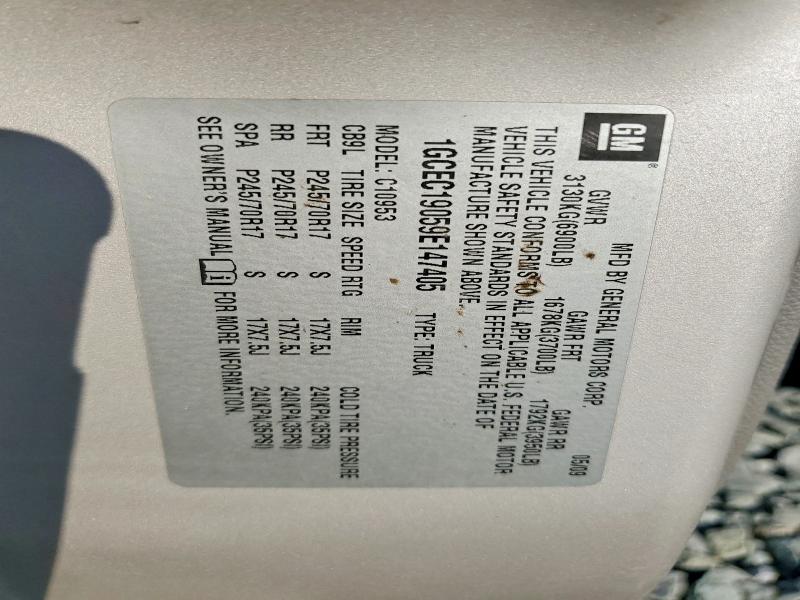 Продаж на аукціоні авто 2009 Chevrolet Silverado, vin: 1GCEC19059E147405, номер лоту: 69058176