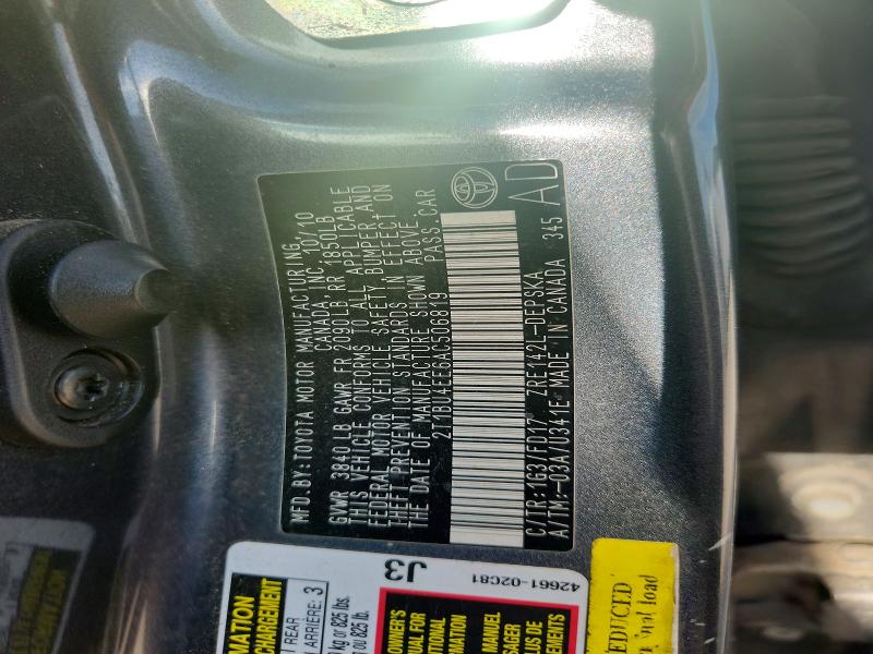 Aukcja sprzedaży 2010 Toyota Corolla, vin: 2T1BU4EE6AC506819, numer aukcji: 67285446