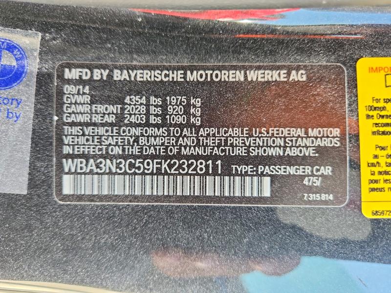 Aukcja sprzedaży 2015 Bmw 428, vin: WBA3N3C59FK232811, numer aukcji: 69133136