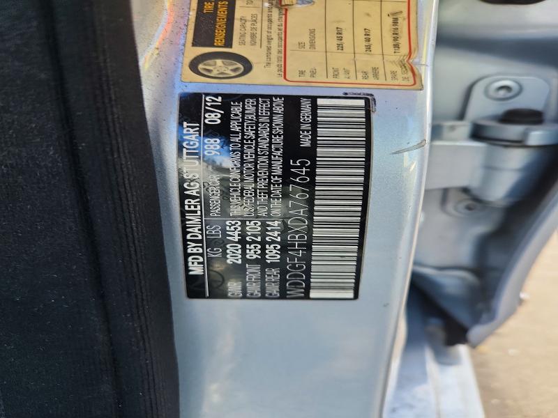 2013 Mercedes-benz C მანქანა იყიდება აუქციონზე, vin: WDDGF4HBXDA767645, აუქციონის ნომერი: 67478676
