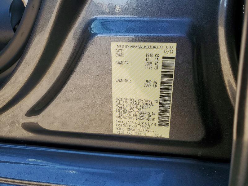 Auction sale of the 2015 Nissan Altima, vin: 1N4AL3AP5FN373173, lot number: 70283776
