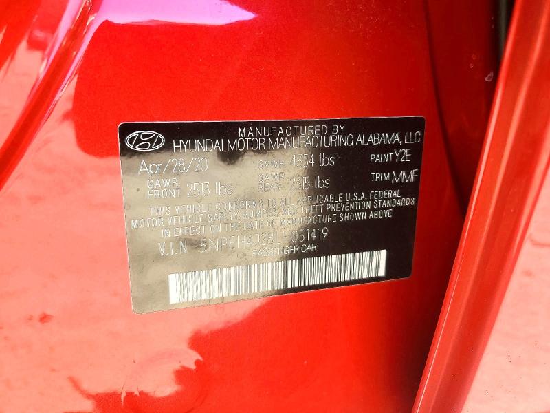 Продаж на аукціоні авто 2020 Hyundai Sonata, vin: 5NPEH4J28LH051419, номер лоту: 70593846