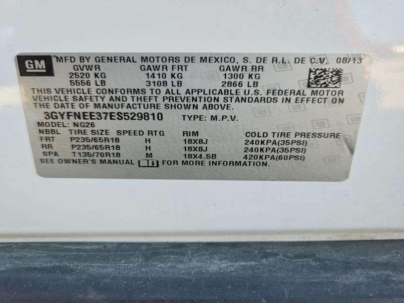 2014 Cadillac Srx მანქანა იყიდება აუქციონზე, vin: 3GYFNEE37ES529810, აუქციონის ნომერი: 68430006