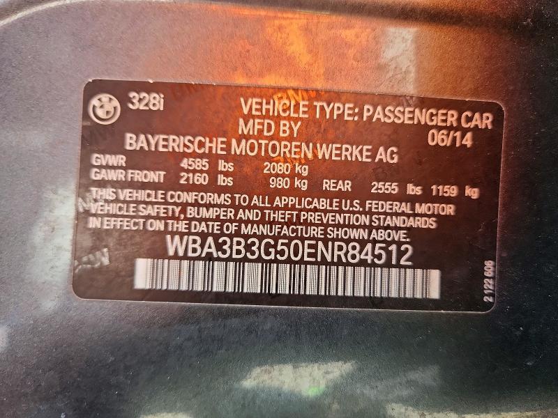 Продаж на аукціоні авто 2014 Bmw 328, vin: WBA3B3G50ENR84512, номер лоту: 66195566