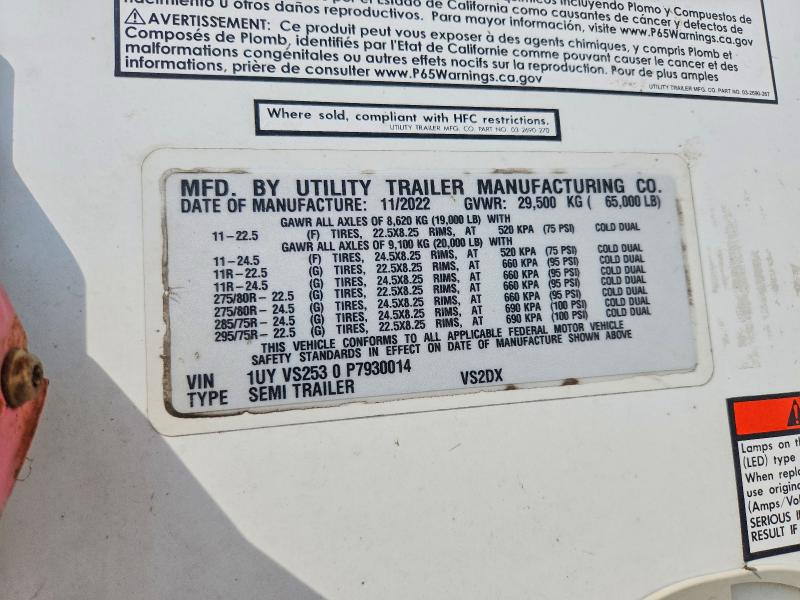 Aukcja sprzedaży 2023 Utility Trailer Trailer, vin: 1UYVS2530P7930014, numer aukcji: 67922106