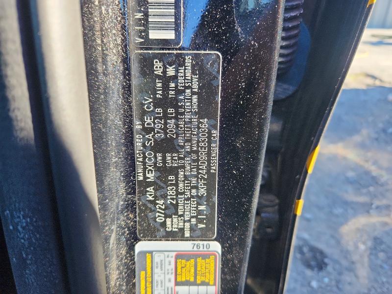 Aukcja sprzedaży 2024 Kia Forte, vin: 3KPF24AD9RE830364        , numer aukcji: 68253886