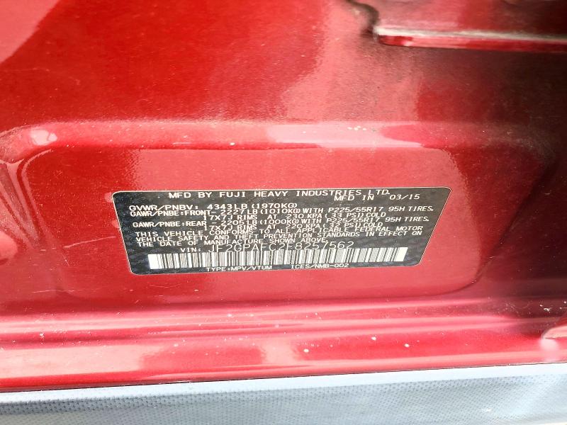 Продаж на аукціоні авто 2015 Subaru Xv Crosstrek, vin: JF2GPAFC2F8257562, номер лоту: 68485676