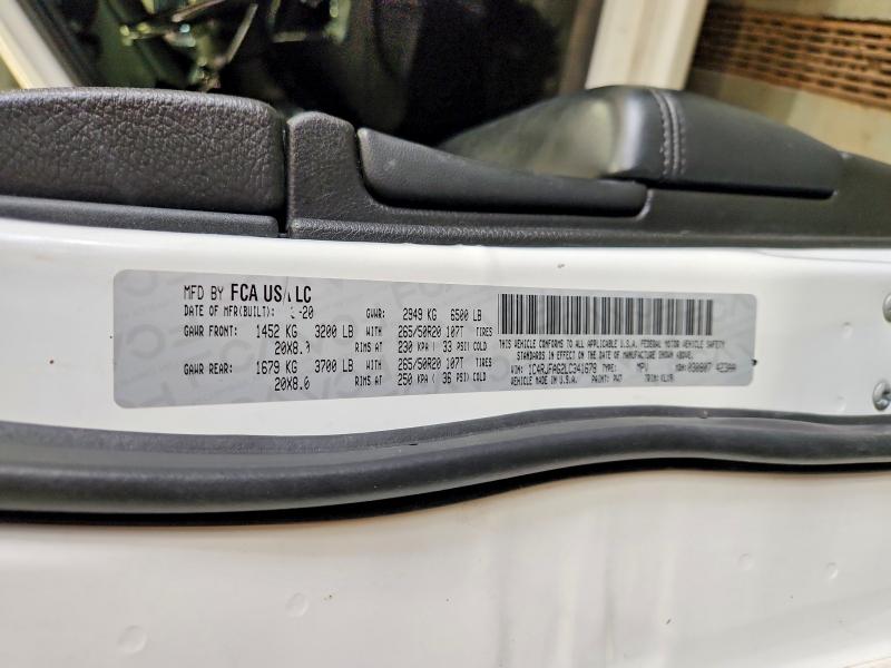 2020 Jeep Grand Cherokee მანქანა იყიდება აუქციონზე, vin: 1C4RJFAG2LC341678, აუქციონის ნომერი: 69219626