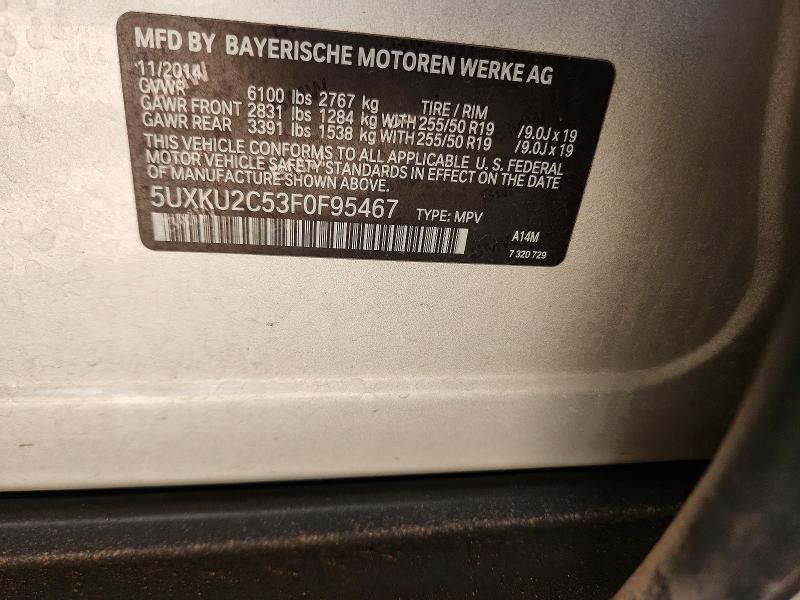 Aukcja sprzedaży 2015 Bmw X6, vin: 5UXKU2C53F0F95467, numer aukcji: 70679126