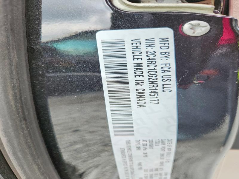 69853046 :رقم المزاد ، 2C4RC1CG2NR145177 vin ، 2022 Chrysler Voyager مزاد بيع