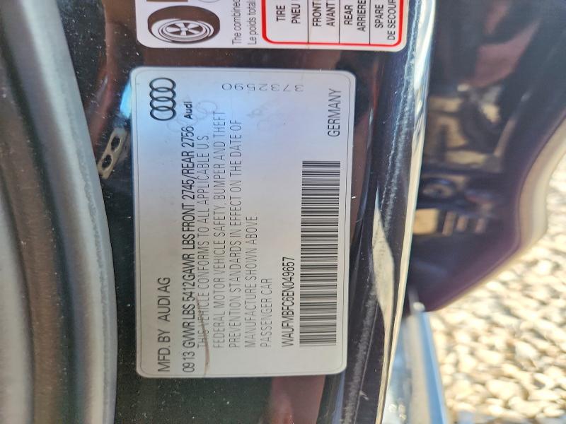 67681236 :رقم المزاد ، WAUFMBFC6EN049657 vin ، 2014 Audi A6 مزاد بيع