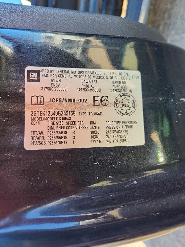 Продажа на аукционе авто 2009 Gmc Sierra, vin: 3GTEK13349G245159, номер лота: 68231846