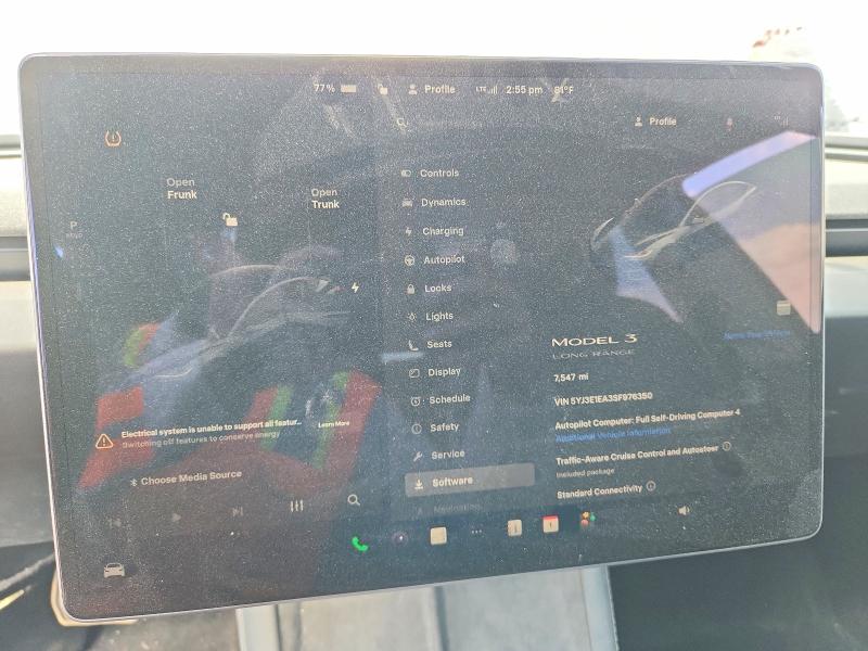 Продаж на аукціоні авто 2025 Tesla Model 3, vin: 5YJ3E1EA3SF976350, номер лоту: 67220646