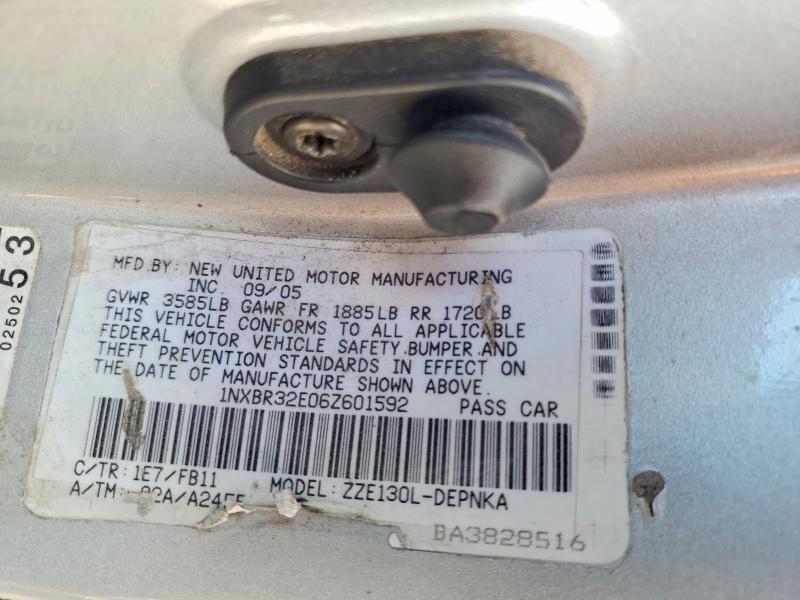 61459806 :رقم المزاد ، 1NXBR32E06Z601592 vin ، 2006 Toyota Corolla Ce مزاد بيع