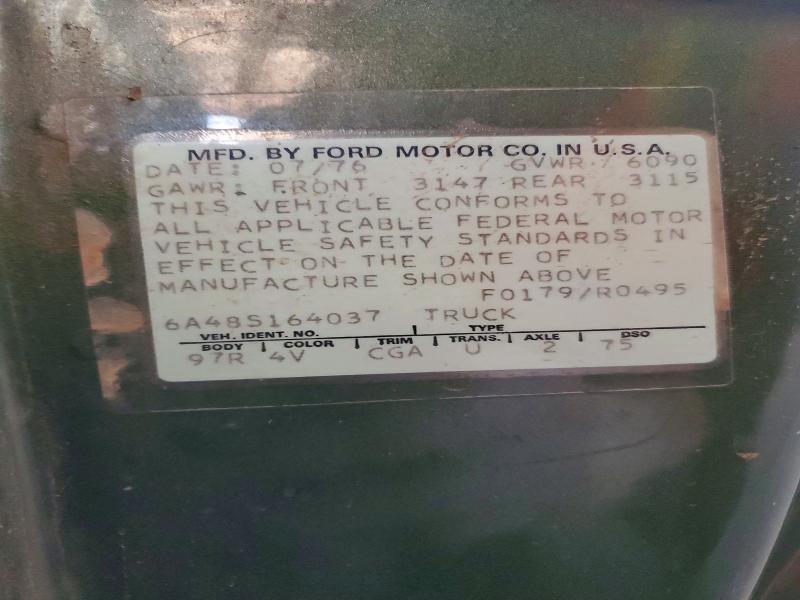 1976 Ford Ranchero მანქანა იყიდება აუქციონზე, vin: 6A485164037, აუქციონის ნომერი: 66269566