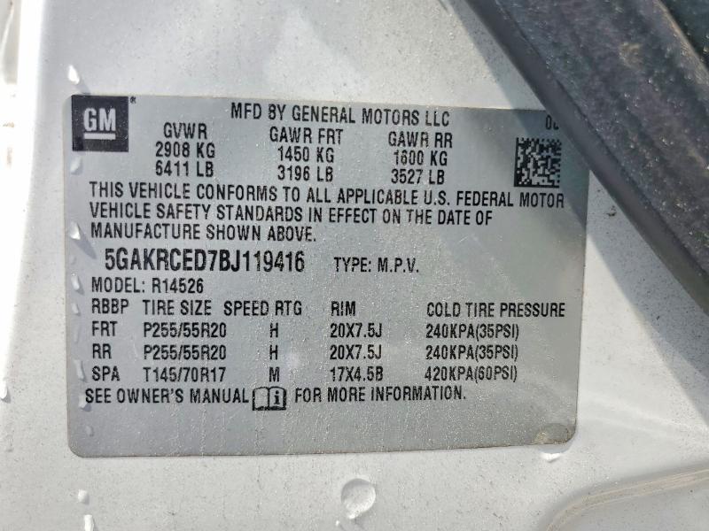 Продаж на аукціоні авто 2011 Buick Enclave, vin: 5GAKRCED7BJ119416, номер лоту: 68885296