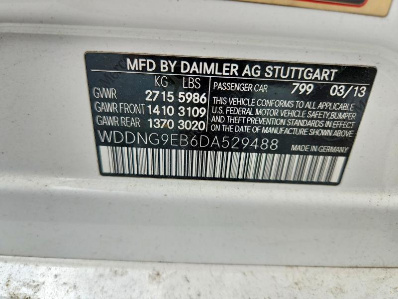 Aukcja sprzedaży 2013 Mercedes-benz S, vin: WDDNG9EB6DA529488, numer aukcji: 68749336