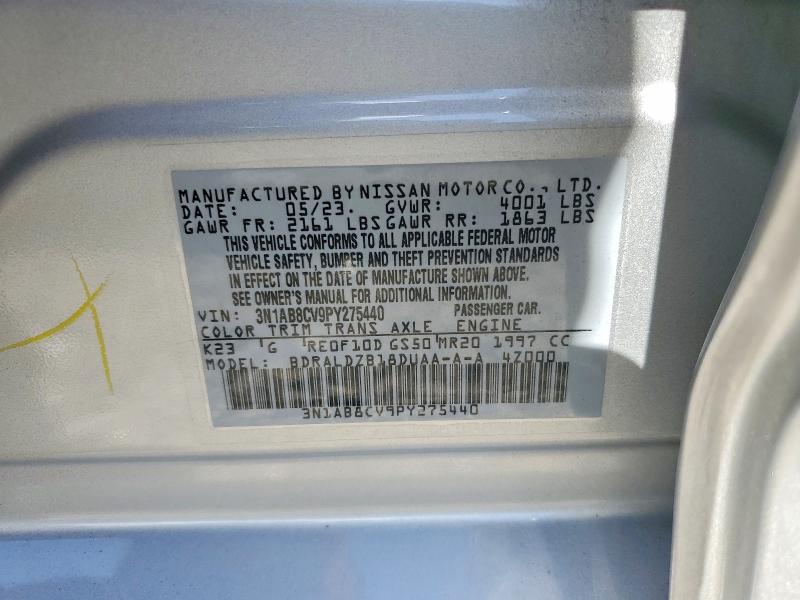 69517696 :رقم المزاد ، 3N1AB8CV9PY275440 vin ، 2023 Nissan Sentra مزاد بيع
