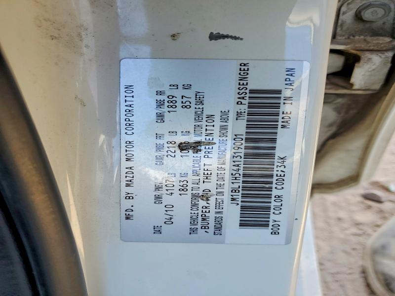 Продажа на аукционе авто 2010 Mazda 3, vin: JM1BL1H54A1319001, номер лота: 70174866