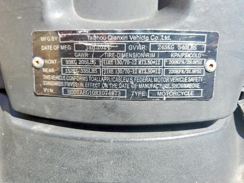 Продаж на аукціоні авто 2024 Sunline 200, vin: H0DTAEG10RX074673, номер лоту: 70017336