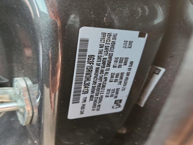 Aukcja sprzedaży 2017 Chevrolet Ss, vin: 6G3F15RW3HL304139, numer aukcji: 65549966