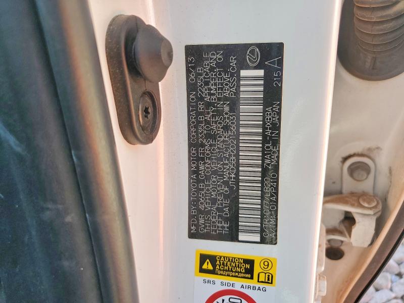 Aukcja sprzedaży 2013 Lexus Ct, vin: JTHKD5BH2D2156031, numer aukcji: 68021436