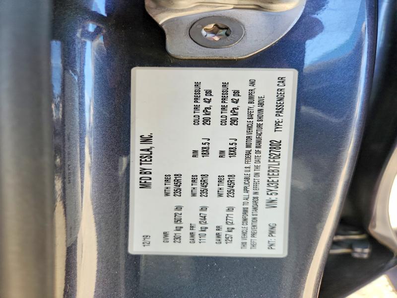 Продаж на аукціоні авто 2020 Tesla Model 3, vin: 5YJ3E1EB7LF627802, номер лоту: 68288716
