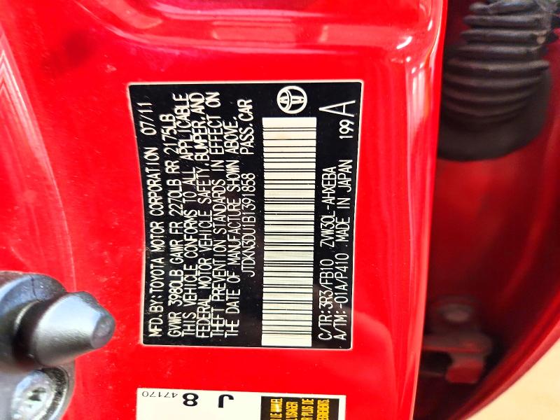 70716096 :رقم المزاد ، JTDKN3DU1B1391858 vin ، 2011 Toyota Prius مزاد بيع