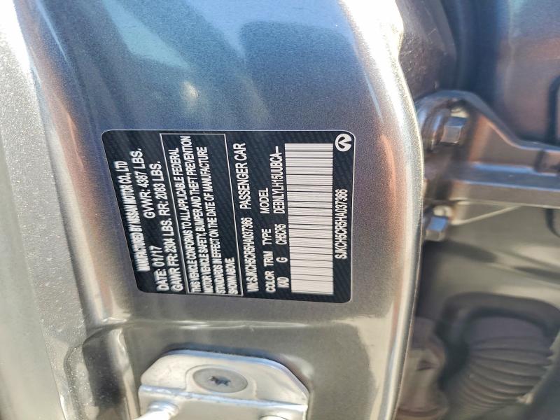 68644076 :رقم المزاد ، SJKCH5CR5HA037366 vin ، 2017 Infiniti Qx30 مزاد بيع
